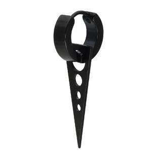 Ozdobné náušnice HUGGIE černé - KH-002