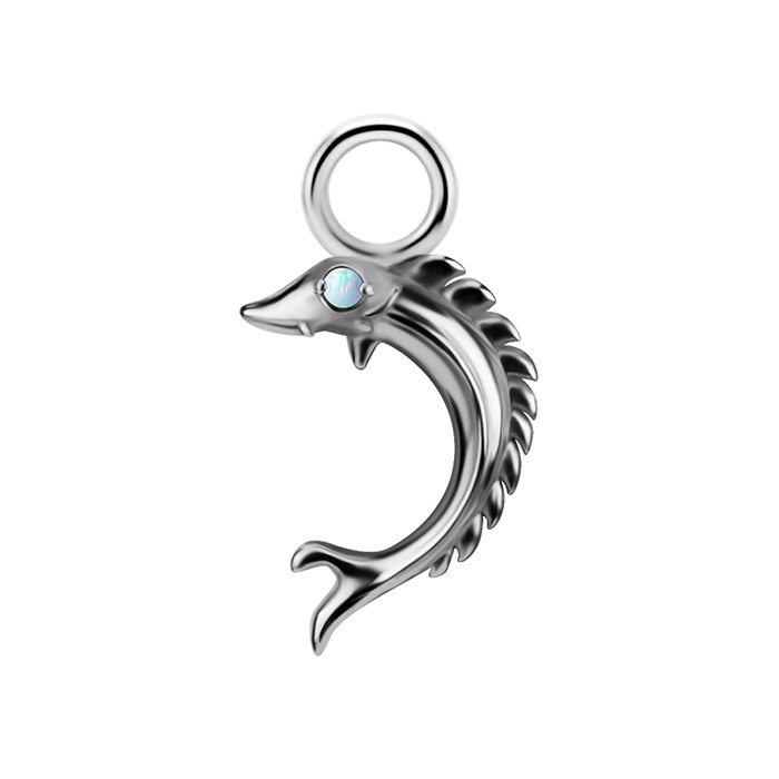 Charms - CoCr NF - trojúhelník s bílými zirkony - zlatý - D-070