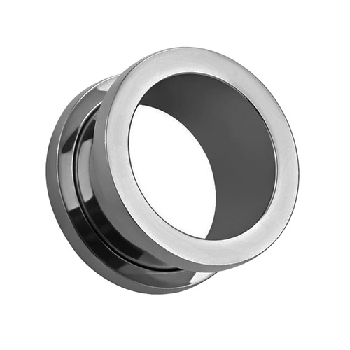 Stříbrný odšroubovaný titanový tunel - PT-131