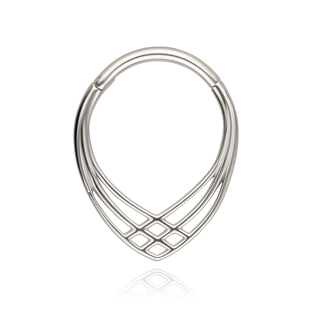 Piercingový clicker - stříbrný - K-079