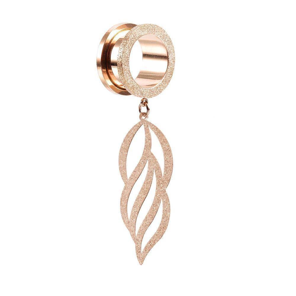 Dekorativní tunel  matný růžově zlatý - PT-070