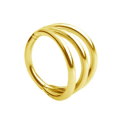 kroužek clicker zlatá - K-008