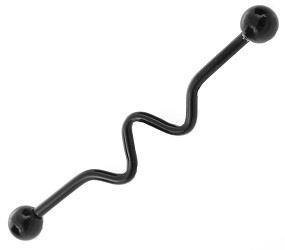 Činka Industrial wave - černá - 1.6/38/5 - IND-018