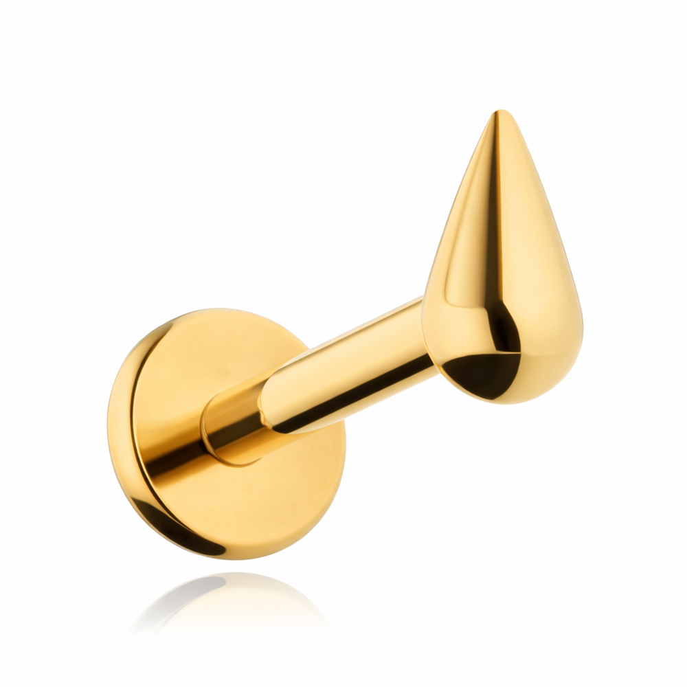 Titanová labreta peří - stříbrný