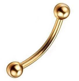 Klasický banánek - zlatá - B-001