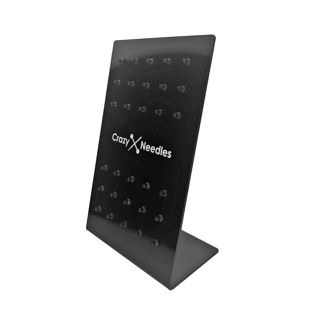 Černý akrylový stojan na náušnice - NK-050