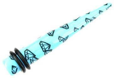 Roztahovák - diamanty - modrý - RT25