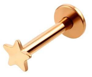 Labreta růžově zlatá hvězda - LGW-003