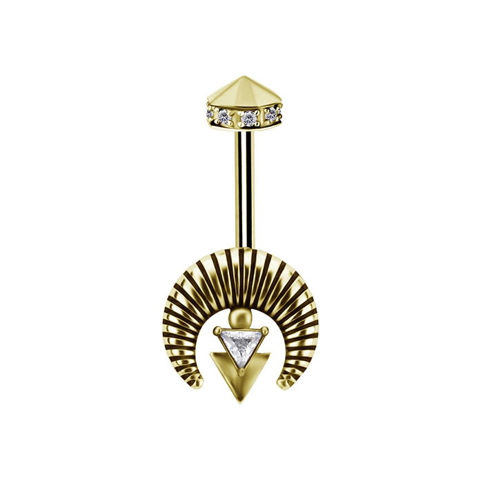 Labreta tulipán s bílými zirkony - stříbrný - LGW-053