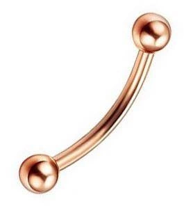 Klasický banánek - růžové zlato - B-001