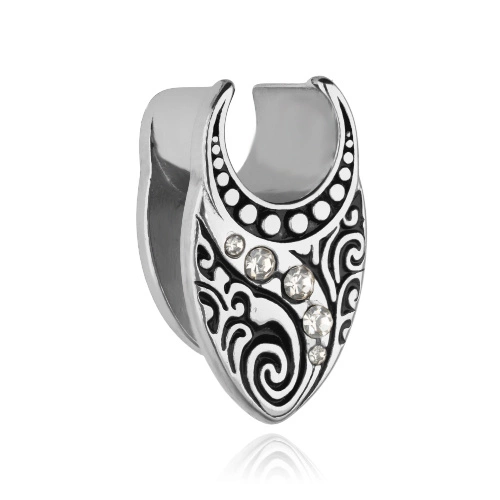 Ušní manžeta - stříbrná - PT-011