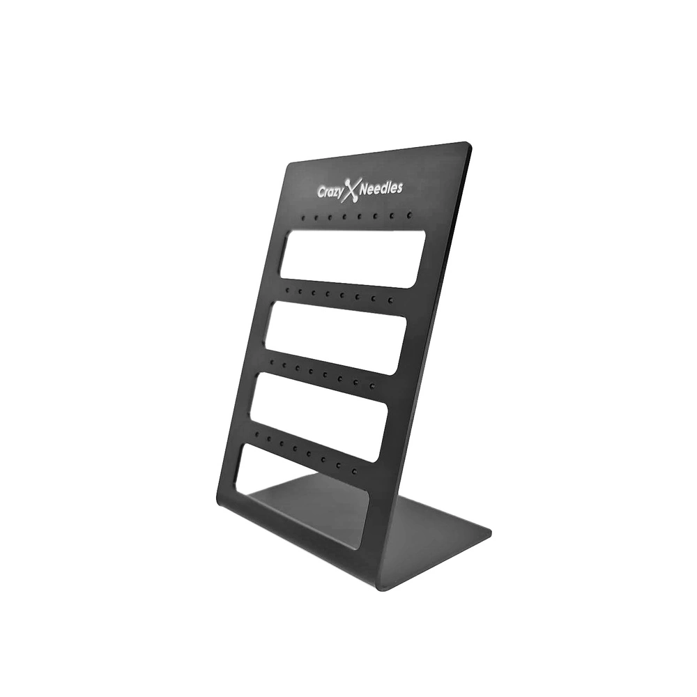Černý akrylový stojan na náušnice - NK-051