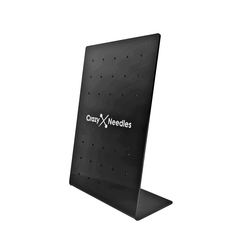 Černý akrylový stojan na náušnice - NK-049