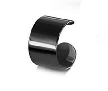 Falešná náušnice - chránič sluchu černá - FK-003