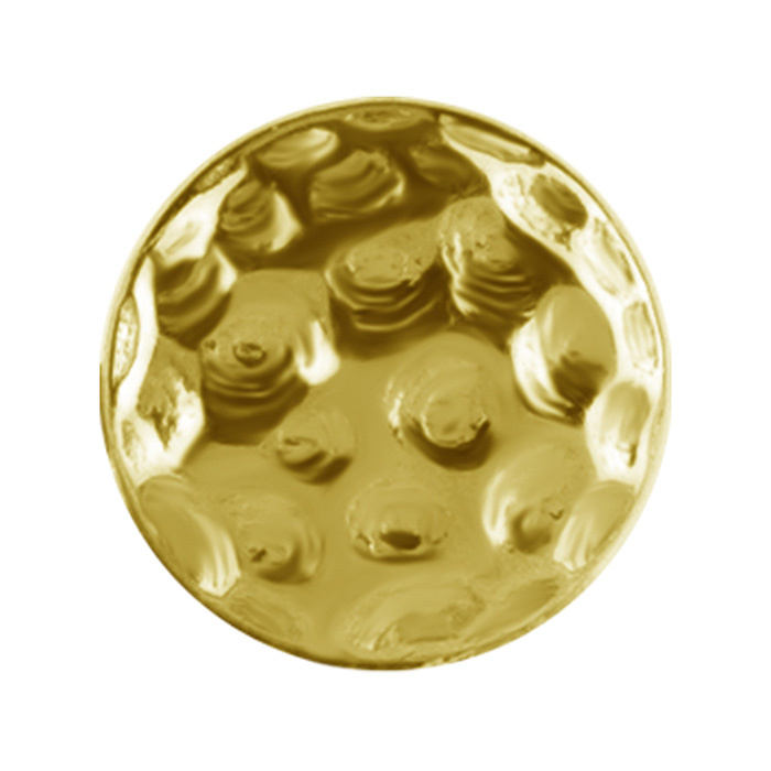 Koncovka pro tyčinky 18K zlato - pyramidový čtverec - GD18K-014