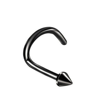 Nosní kroužek - kužel černý - NS-016