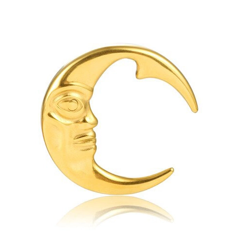 Závaží, závěs do ucha - zlatý měsíc - PT-152