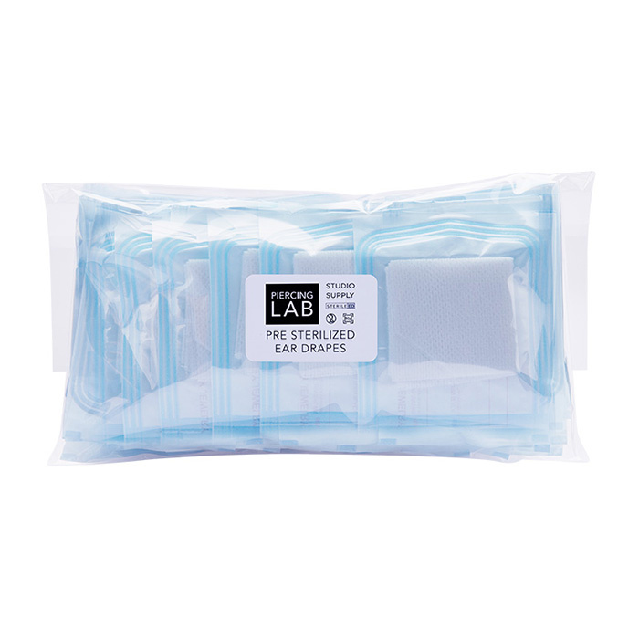 Ušní roušky - netkaná gáza s otvorem pro piercing - NK-044