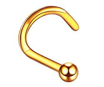 Piercing do nosu - růžové zlato - NS-005