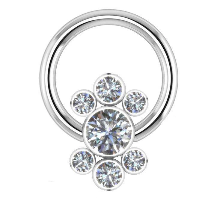 Titanový kroužek BCR - ozdobný - TK-028