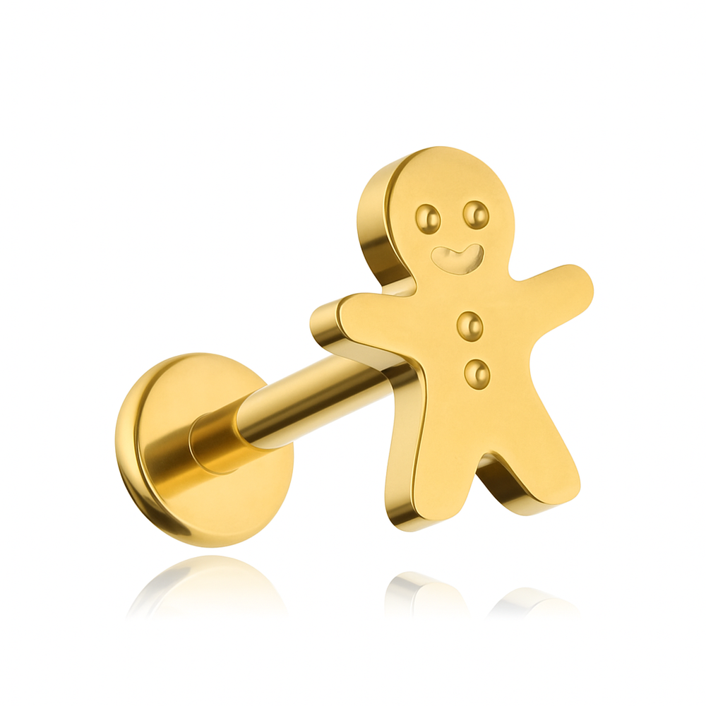 Titanová labreta peří - stříbrný