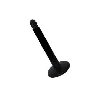BioPlast klasická labretní tyč černá - BP-007